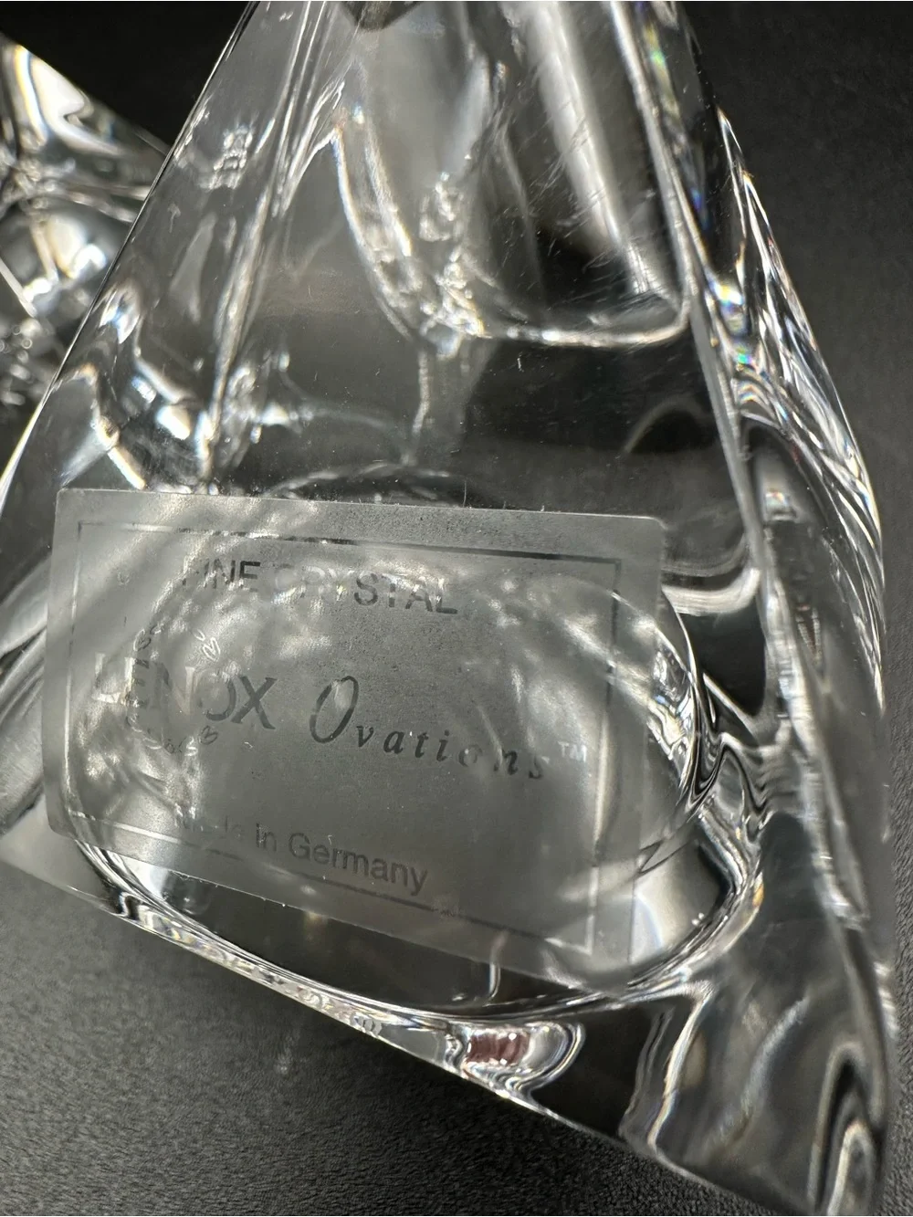Lenox Ovations Crystal Candlestick Holders – Set of 2, Made in Germany, 7.5